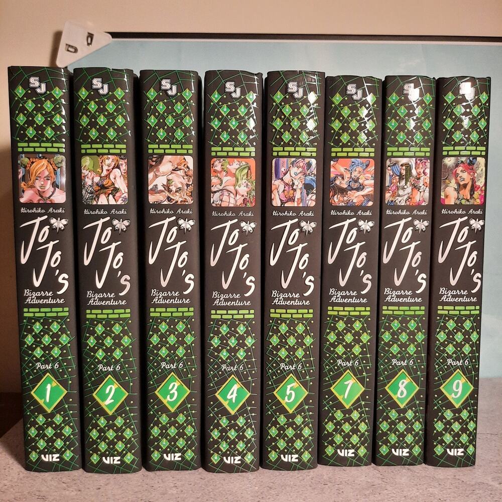 📚Jojo's Bizarre Adventure Part 6 Vol. 1-9 Stone Ocean English Manga Bundle